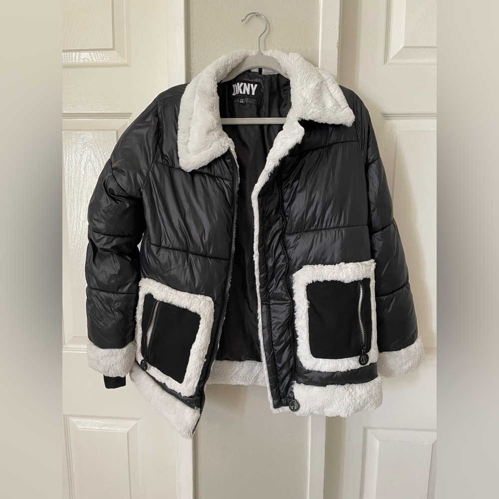 DKNY Black Jacket with White Logo